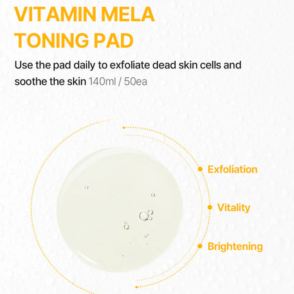MEDIPEEL Vitamin Mela Toning Pad 50pcs