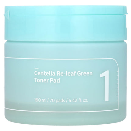 NUMBUZ:N - NO.1 Centella Re-leaf Green Toner Pad 70pads 190ml