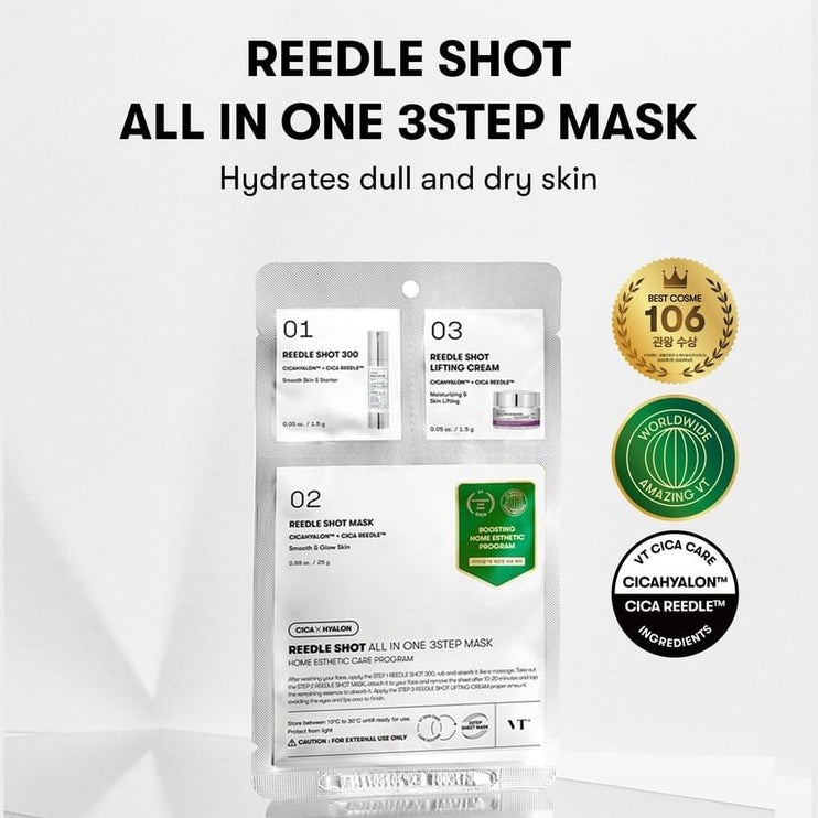 VT COSMETICS - Reedle Shot™ All in One – 3 Step Mask