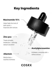 Cosrx The Niacinamide 15 Serum Serum with 15% Niacinamide Ορός Προσώπου 20ml
