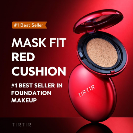 Tirtir - Mask Fit Red Cushion SPF 40 PA++ - Long-lasting Face Primer in Cushion - 21N Ivory