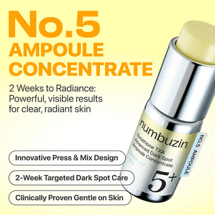 NUMBUZIN No.5 Glutathione TXA Advanced Dark Spot Ampoule 10.7g