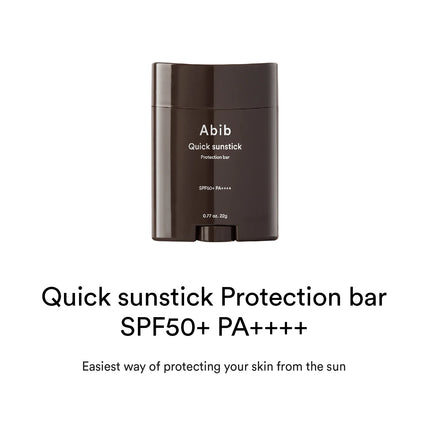 Abib - Quick Sunstick Protection Bar - SPF50+ PA++++ - Stick Filter Cream