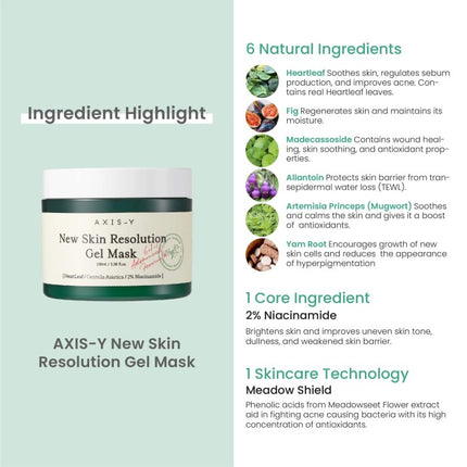 AXIS-Y - New Skin Resolution Gel Mask 100ml