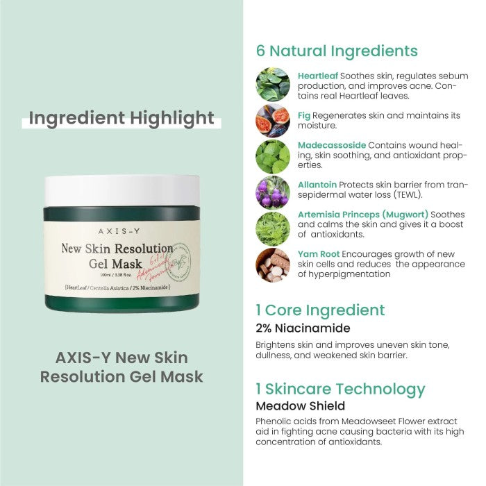 AXIS-Y - New Skin Resolution Gel Mask 100ml