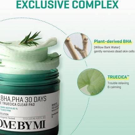 SOMEBYMI AHA-BHA-PHA 30 days Miracle Truecica Clear Pads 70pcs