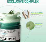 SOMEBYMI AHA-BHA-PHA 30 days Miracle Truecica Clear Pads Δίσκοι Τόνωσης 70pcs