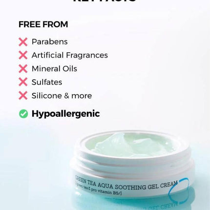 COSRX Hydrium Green Tea Aqua Soothing Gel Cream 50ml – Καταπραϋντική Gel Κρέμα με Πράσινο Τσάι