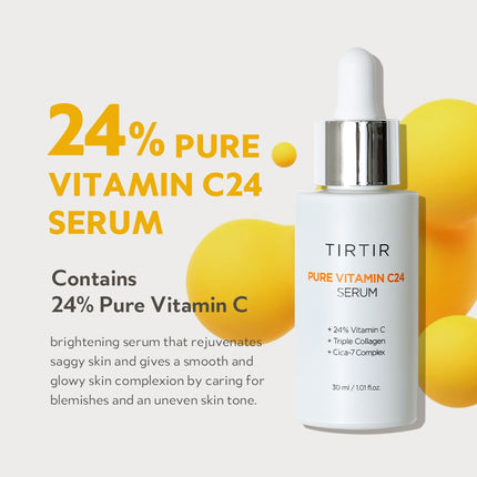 TIRTIR - Pure Vitamin C24% Serum - Brightening and Firming Facial Serum with Vitamin C - 30ml