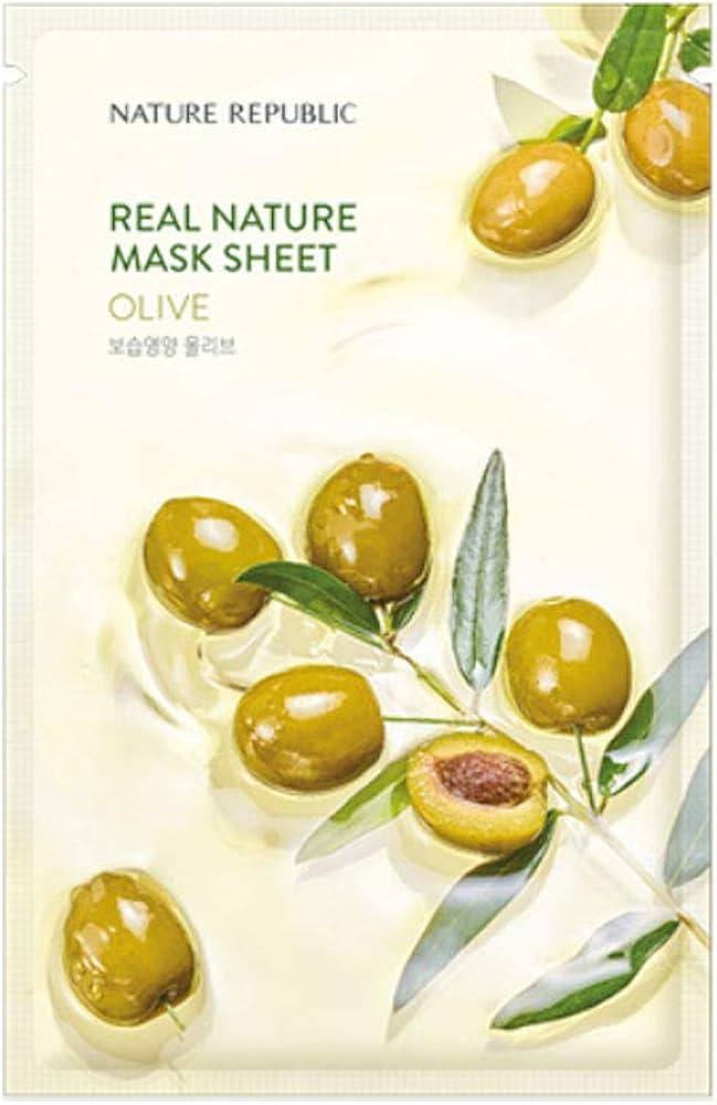 NATURE REPUBLIC Real Nature Sheet Mask Olive (23ml) Μάσκα Προσώπου