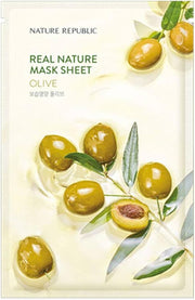 NATURE REPUBLIC Real Nature Sheet Mask Olive (23ml) Μάσκα Προσώπου