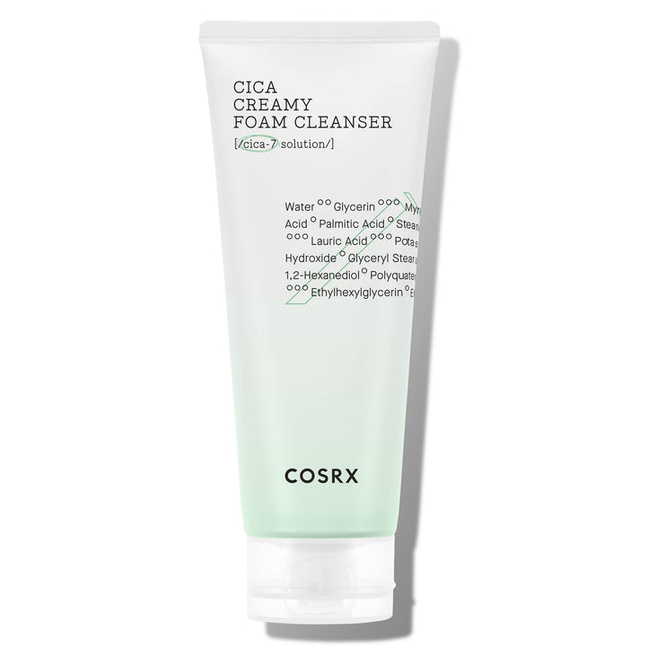 COSRX Cica Creamy Foam Cleanser – Απαλός Αφρός Καθαρισμού με Cica για Ευαίσθητη Επιδερμίδα 150ml