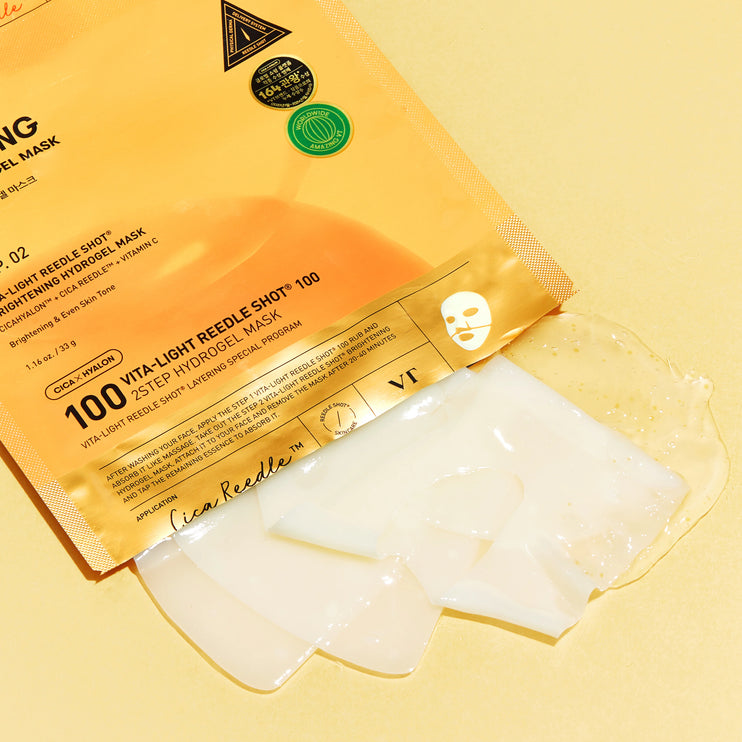 VT COSMETICS - Vita-Light Reedle Shot™ 100 – 2 Step Hydrogel Mask