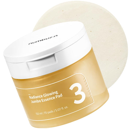 NUMBUZ:N - NO.3 Radiance Glowing Jumbo Essence Pad 70pads 150ml