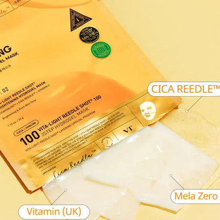 VT COSMETICS - Vita-Light Reedle Shot™ 100 – 2 Step Hydrogel Mask