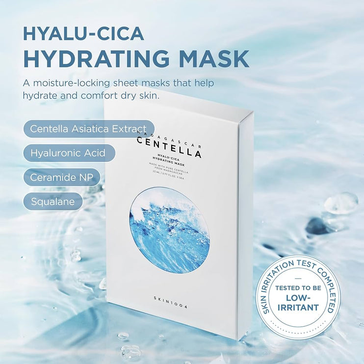 SKIN1004-Hyalu-Cica Hydrating Mask Set 5pcs