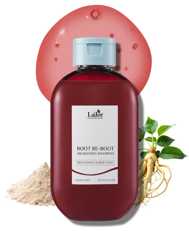 LADOR - Root Re-Boot Awakening Shampoo (Red Ginseng & Beer Yeast) 300ml