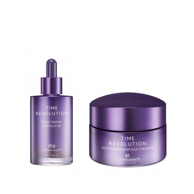 MISSHA - Time Revolution Night Repair Ampoule & Cream Duo Set