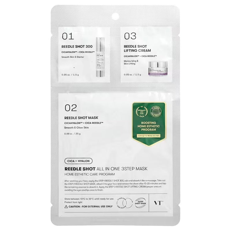 VT COSMETICS - Reedle Shot™ All in One – 3 Step Mask