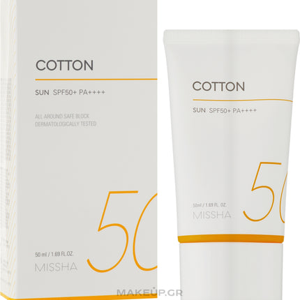 MISSHA All Around Safe Block Cotton Sun SPF50+/PA++++ 50ml