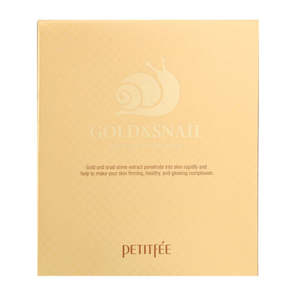 PETITFEE - Gold & Snail Face Mask Pack 5pcs