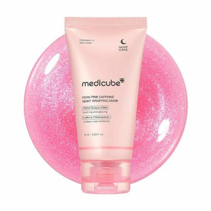 Medicube PDRN PINK CAFFEINE NIGHT WRAPPING MASK 75ML