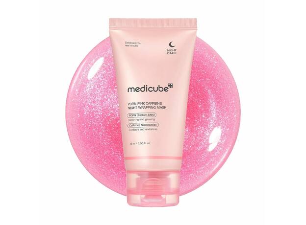 Medicube PDRN PINK CAFFEINE NIGHT WRAPPING MASK 75ML