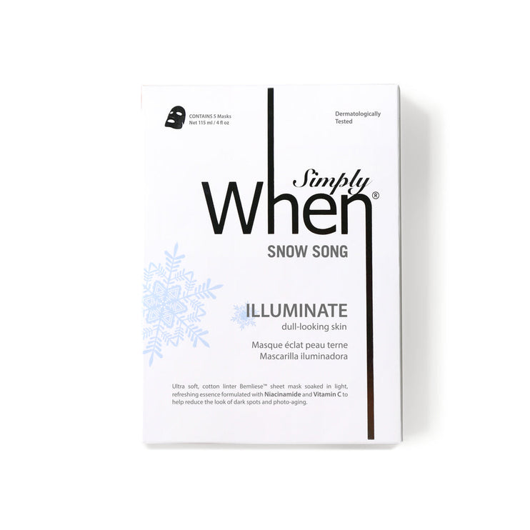 SIMPLY WHEN - Snow Song Illuminate Mask Pack 5pcs