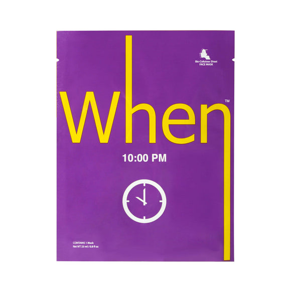 WHEN 10:00 PM Mask Μάσκα Προσώπου