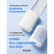 COSRX -Airy-Light Invisible Sun stick SPF50+/PA++++ Filter Stick Αντηλιακό Προσώπου 19g