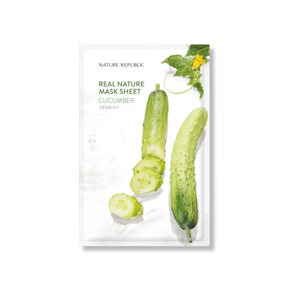 NATURE REPUBLIC Real Nature Sheet Mask Cucumber (23ml) Μάσκα Προσώπου
