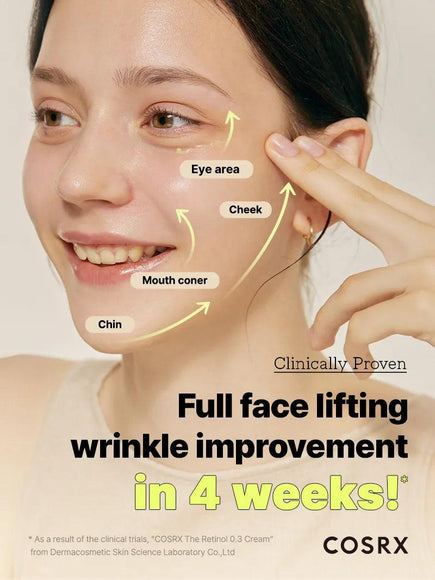 COSRX The Retinol 0.3 Cream – Κρέμα Προσώπου με Ρετινόλη 0.3% για Αντιγήρανση 20ml