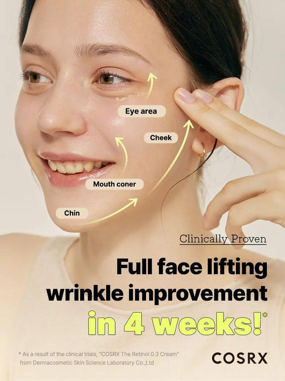 COSRX The Retinol 0.3 Cream – Κρέμα Προσώπου με Ρετινόλη 0.3% για Αντιγήρανση 20ml