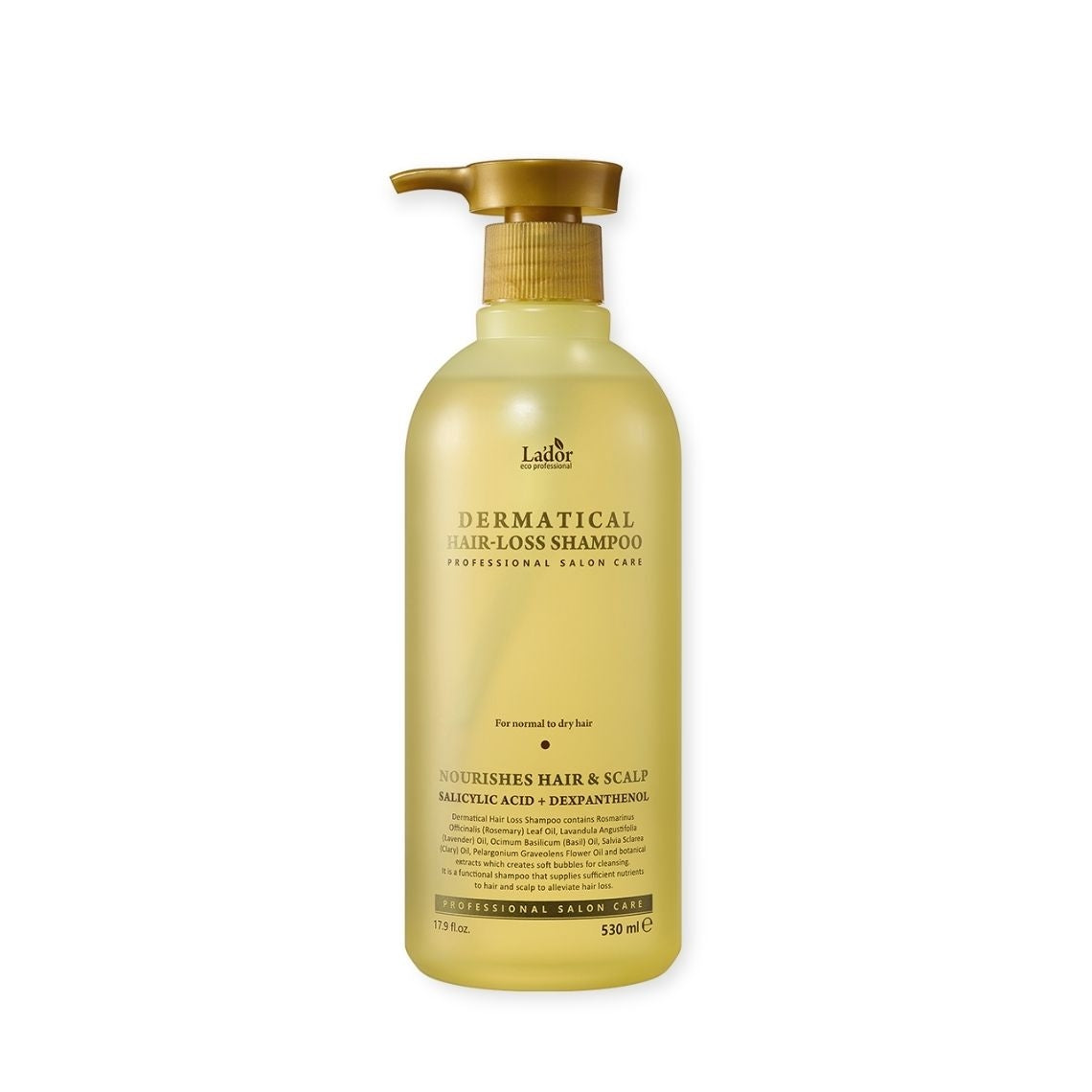 LADOR Dermatical Hair Loss Shampoo For Normal To Dry Hair Σαμπουάν 530ml
