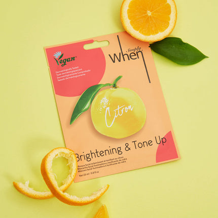 SIMPLY WHEN - Brightening & Tone Up Mask Pack 10pcs