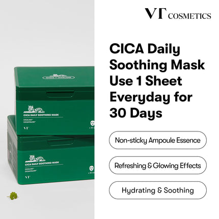 VT COSMETICS cica daily soothing masks 30pc