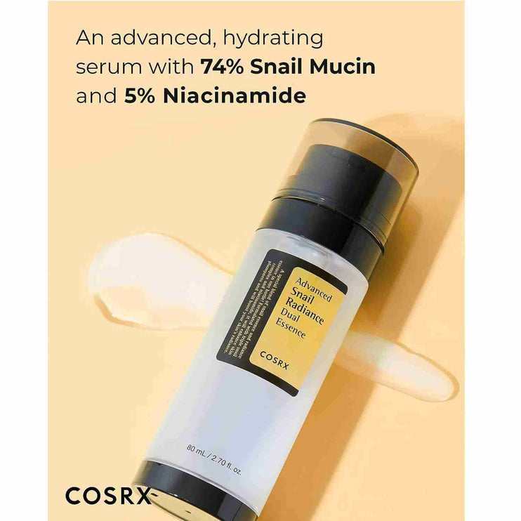 COSRX - Advanced Snail Radiance Dual Essence - Essence with Snail Mucus - 80ml