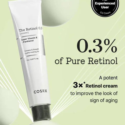 COSRX The Retinol 0.3 Cream – Κρέμα Προσώπου με Ρετινόλη 0.3% για Αντιγήρανση 20ml