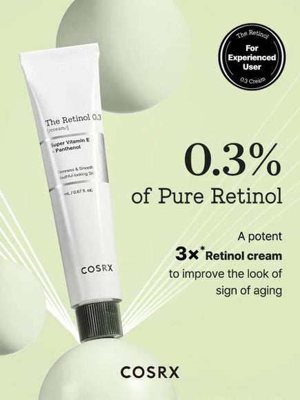 COSRX The Retinol 0.3 Cream – Κρέμα Προσώπου με Ρετινόλη 0.3% για Αντιγήρανση 20ml