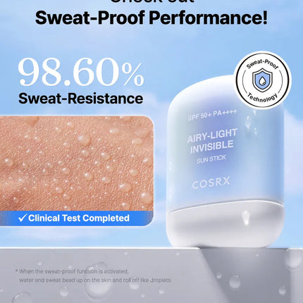 COSRX -Airy-Light Invisible Sun stick SPF50+/PA++++ – Filter Stick – 19g