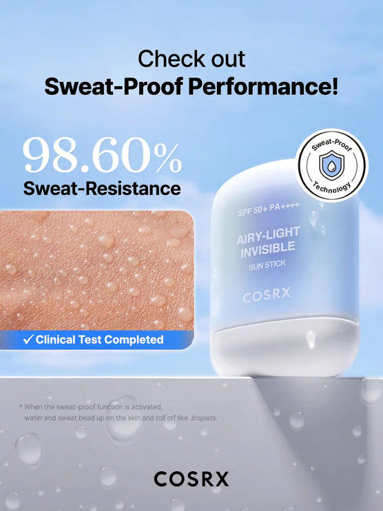 COSRX -Airy-Light Invisible Sun stick SPF50+/PA++++ – Filter Stick – 19g