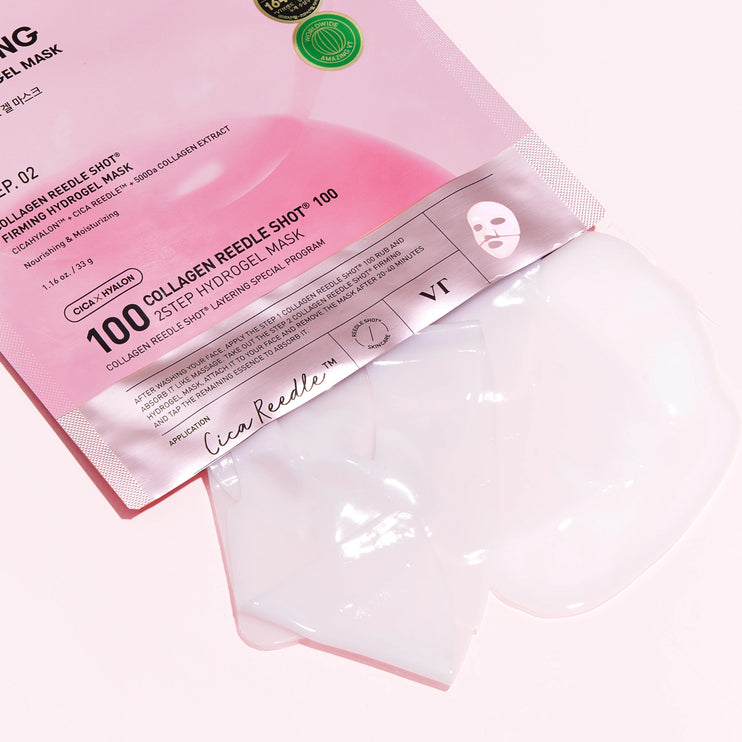 VT Collagen Reedle Shot™ 100 – 2 Step Hydrogel Mask