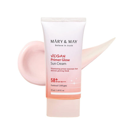 MARY & MAY - Vegan Primer Glow Sun Cream SPF50+ PA++++ 50ml