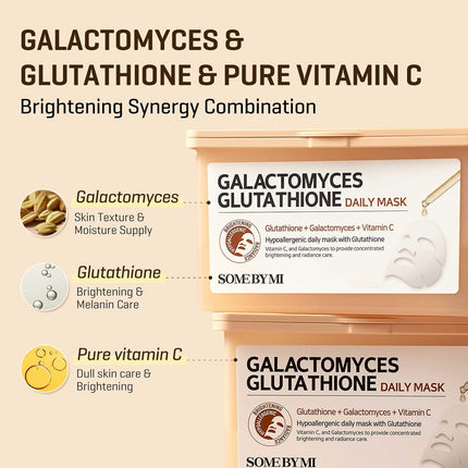 SOMEBYMI - Galactomyces Glutathione Daily Mask Pack 30pcs