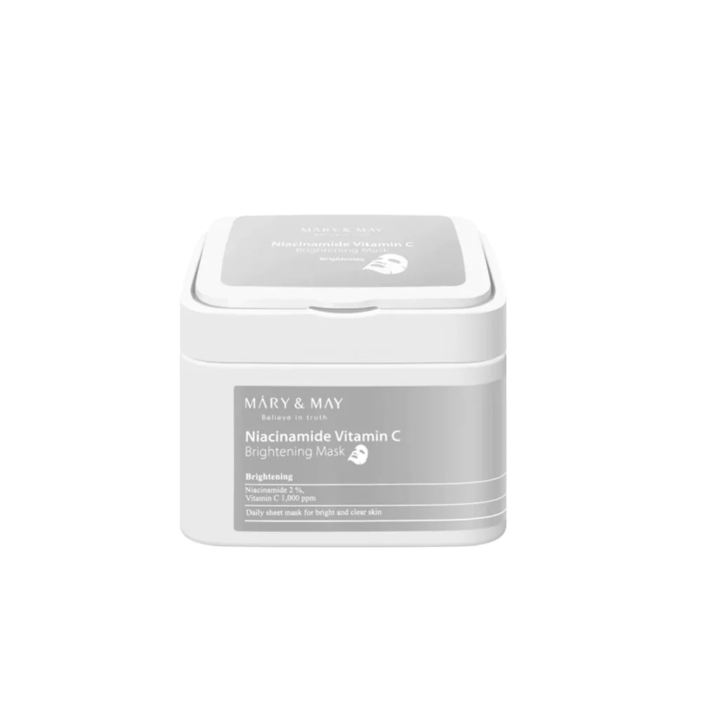 MARY & MAY Niacinamide Vitamin C Brightening Mask Κορεάτικη Μάσκα Προσώπου 30pcs