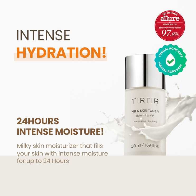 TIRTIR - Milk Skin Toner - Moisturizing Toner with Rice Extract - Mini - 50ml