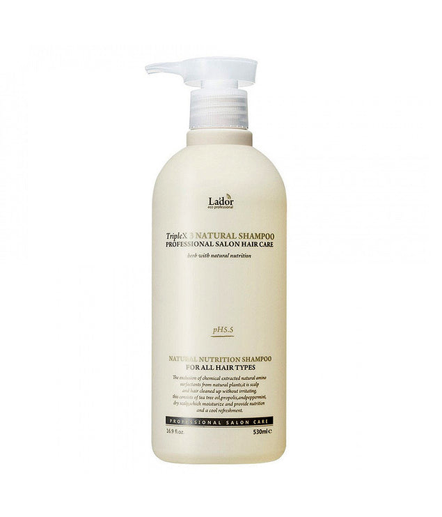 LADOR - TripleX3 Natural Shampoo 530ml