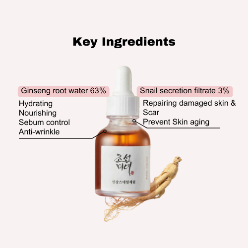 BEAUTY OF JOSEON Revive Serum Ginseng + Snail Mucin Ορός Προσώπου 30ml