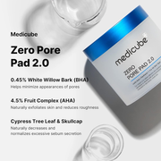 MEDICUBE Zero Pore Pad 2.0 70PCS 155g