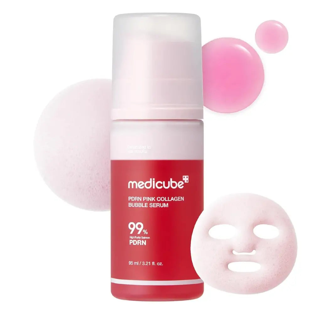 Medicube – PDRN Pink Collagen Bubble Serum, 95ml